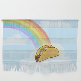 Taco at the End of the Rainbow Wall Hanging