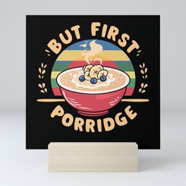 Funny Porridge Healthy Food Oatmeal Breakfast Mini Art Print