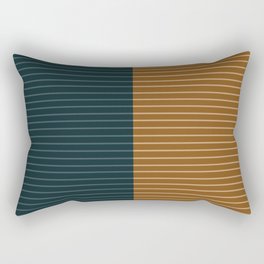 Color Block Lines XXXII Rectangular Pillow