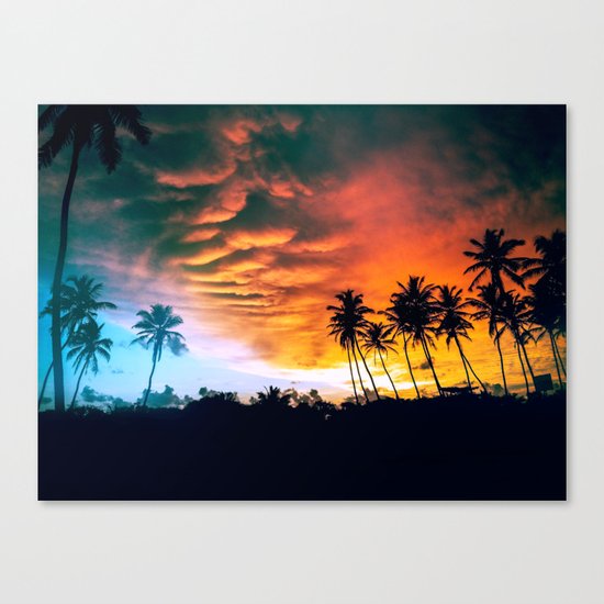 Beach Sunset Canvas Print