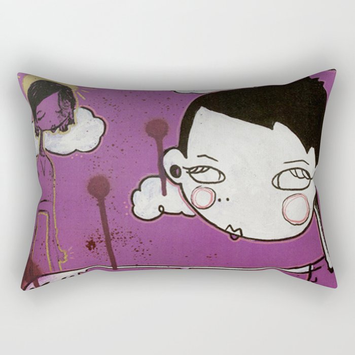 Purple Girl Rectangular Pillow
