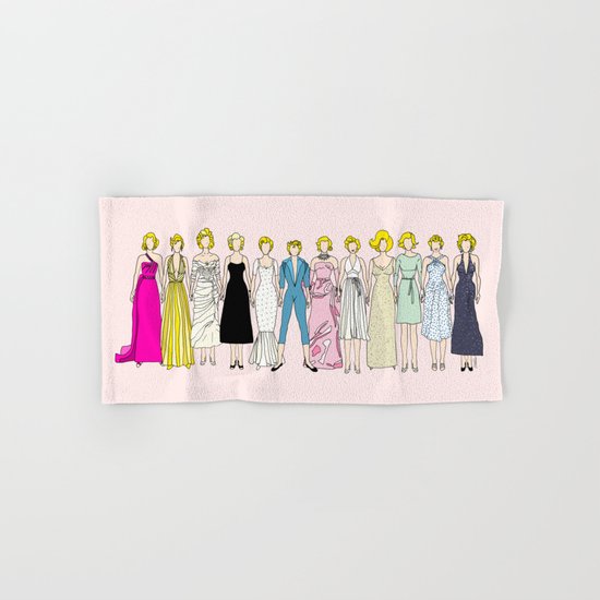 Outfits of Marilyn Fashion (White) Hand & Bath Towel
