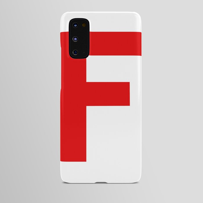 Letter F (Red & White) Android Case