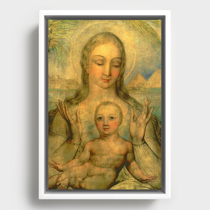 William Blake "The Virgin and Child in Egypt" Framed Canvas
