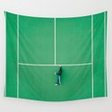 Tennis court green Wandbehang