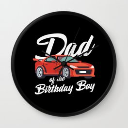 Dad Of The Birthday Boy Wall Clock