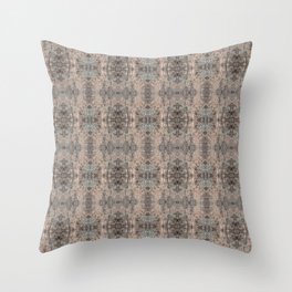 Rock Lichen Pattern Throw Pillow