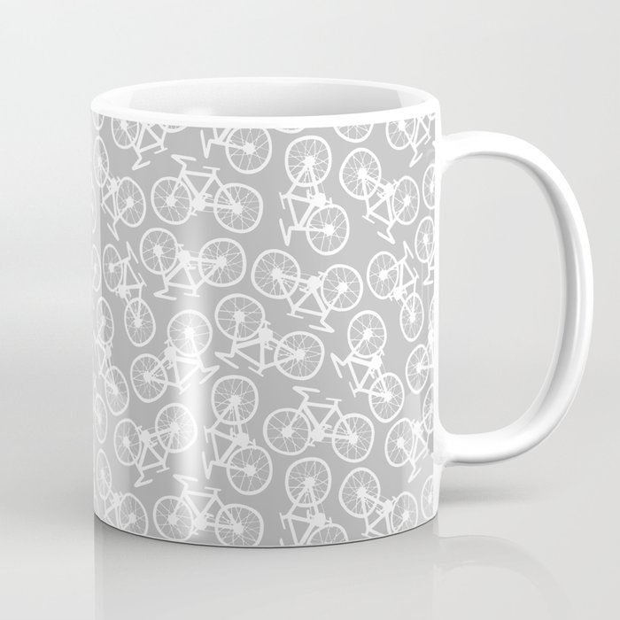 Bicycles on Grey Coffee Mug