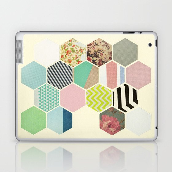 Florals and Stripes Laptop & iPad Skin