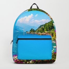 Positano, Italy, Beach Vacation, Summer Day Backpack