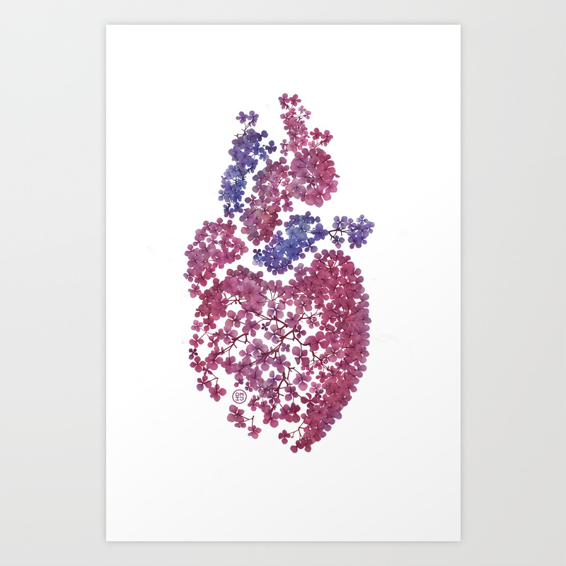Ajisai Flower Art Print By Design Made In Japan Society6