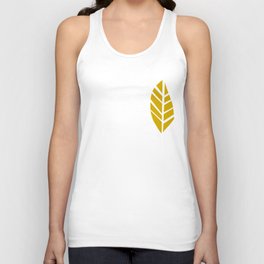 Cozy collection: mix and match Nordic leaves dark green Unisex Tank Top