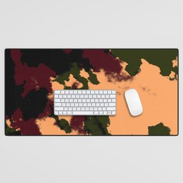 Ishiharu - Abstract Dark Colors Camouflage Pattern Desk Mat