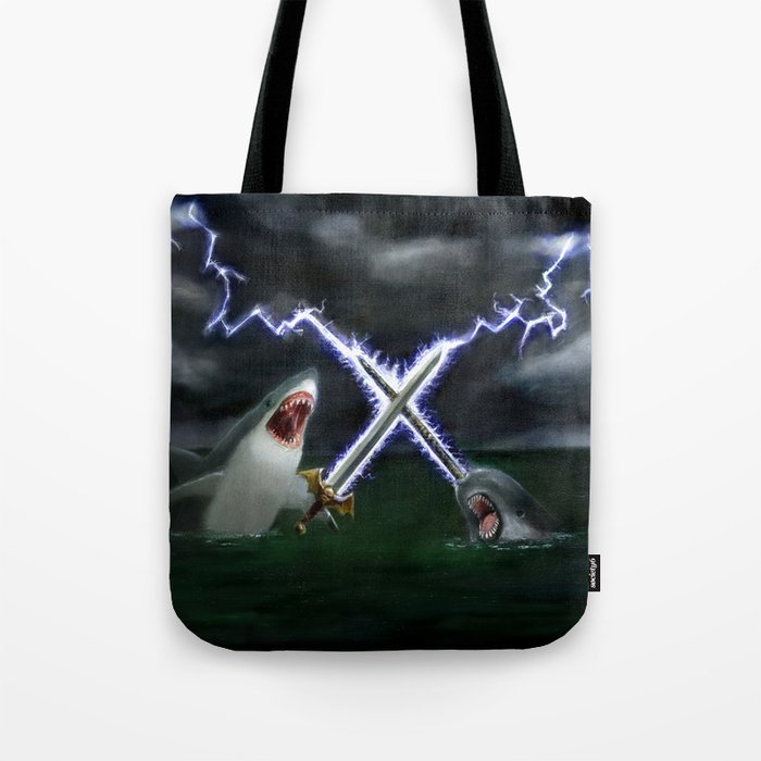 Shark vs. Narwhal  Tote Bag