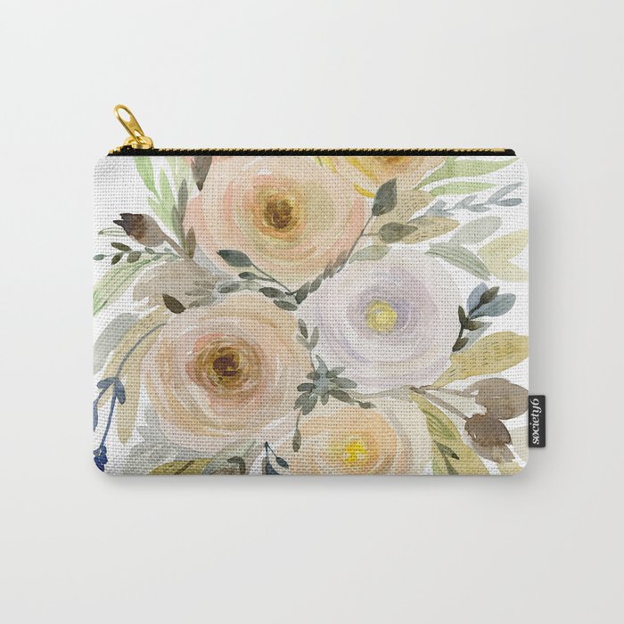 Floral 8 Carry-All Pouch