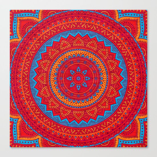 Hippie mandala 59 Canvas Print