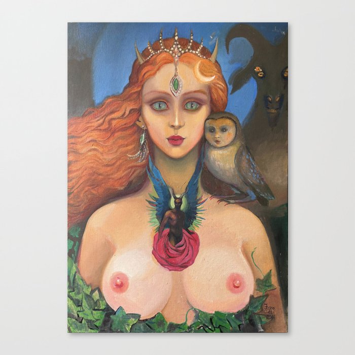Lilith the Beautiful Canvas Print