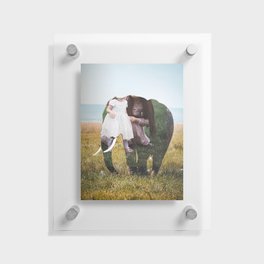 mammals with each other Floating Acrylic Print