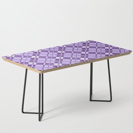 Purple gingham checked Coffee Table