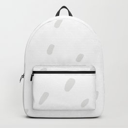 Pale Gray and White Blot Spots - Polka Dot Pattern Pairs Dulux 2022 Popular Colour Sloe Flower Backpack
