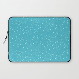 Constellations in a Cyan Sky Laptop Sleeve