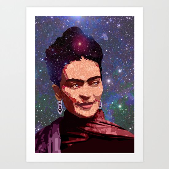 Cosmic Frida Art Print