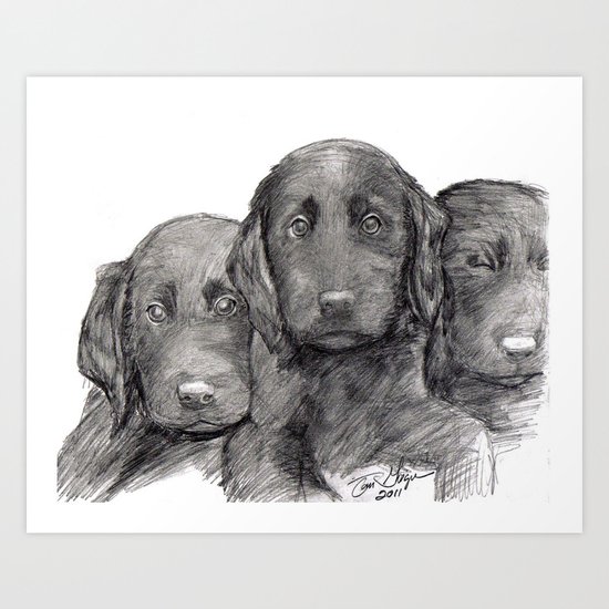 Black and White 10 Art Print