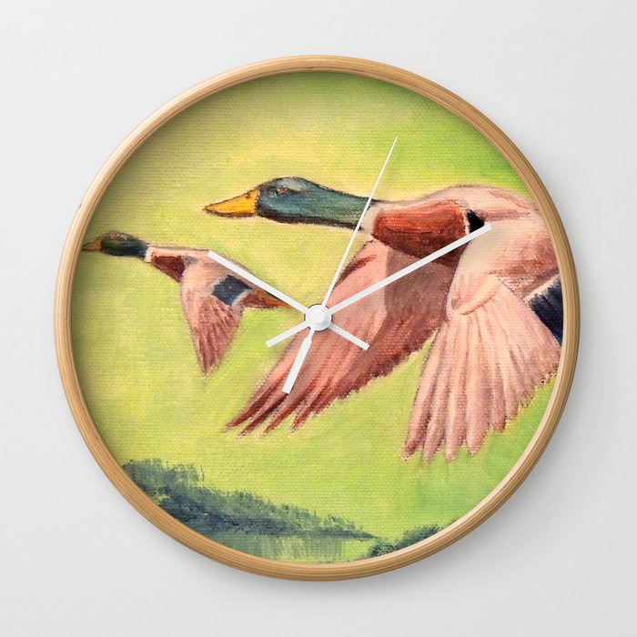 Happy Birthday Duck Hunter Wall Clock