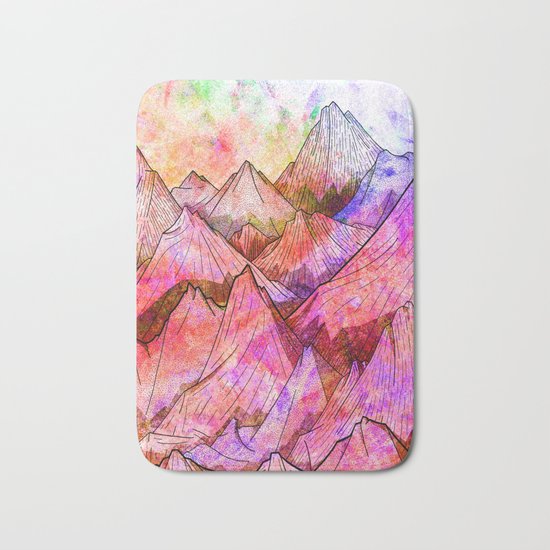 Peaks of Colours Bath Mat