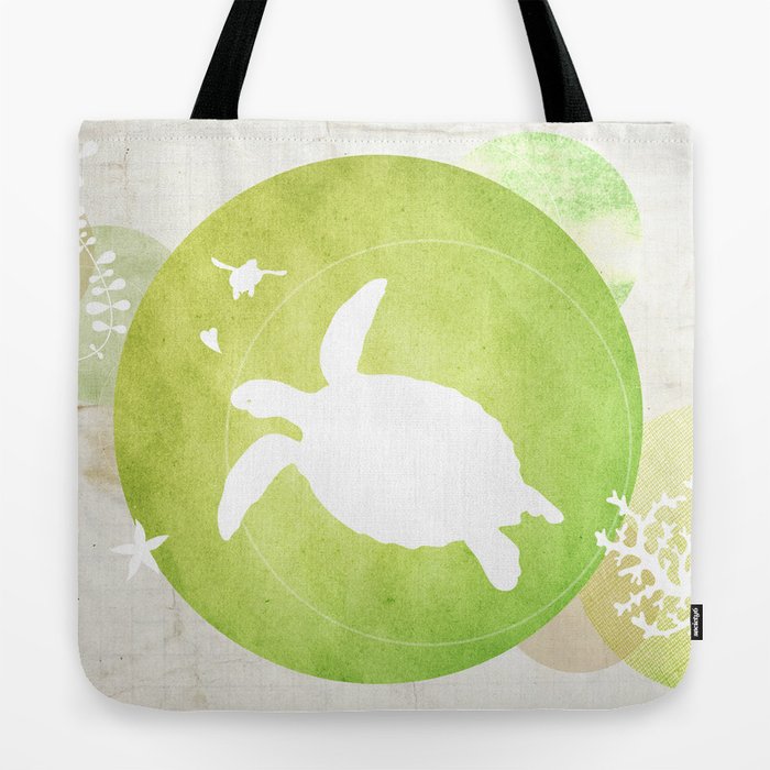 Ocean Series - Mama Turtle Tote Bag