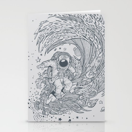 I only surf on Comets Stationery Cards