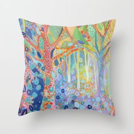 Forest Jewels Part 1 Throw Pillow