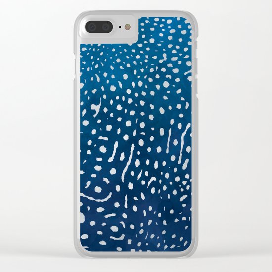 Whale shark skin. Clear iPhone Case
