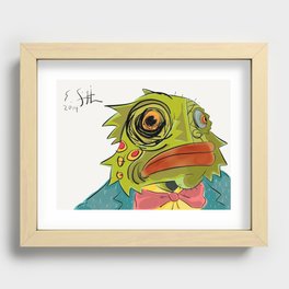 The Gentleman of the Black Lagoon Recessed Framed Print
