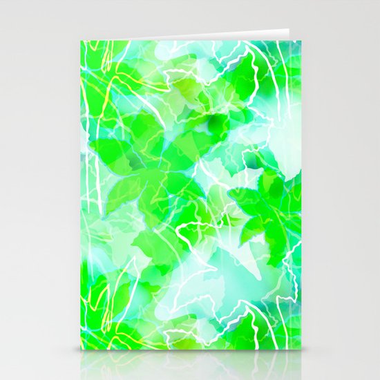 Tropical green Stationery Cards