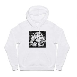 Running Through the Night Hoody | Graphic, Locomotive, Print, Dials, Moving, Black And White, Graphicdesign, Line, Highcontrast, Men 