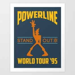 Powerline World Tour 95' Concert Tee Art Print