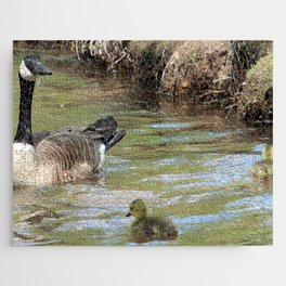 Goose and Gosling Jigsaw Puzzle