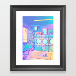 Laundry Blues Framed Art Print