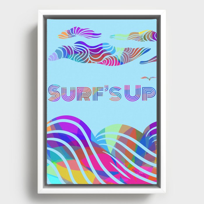 Surf’s Up Framed Canvas