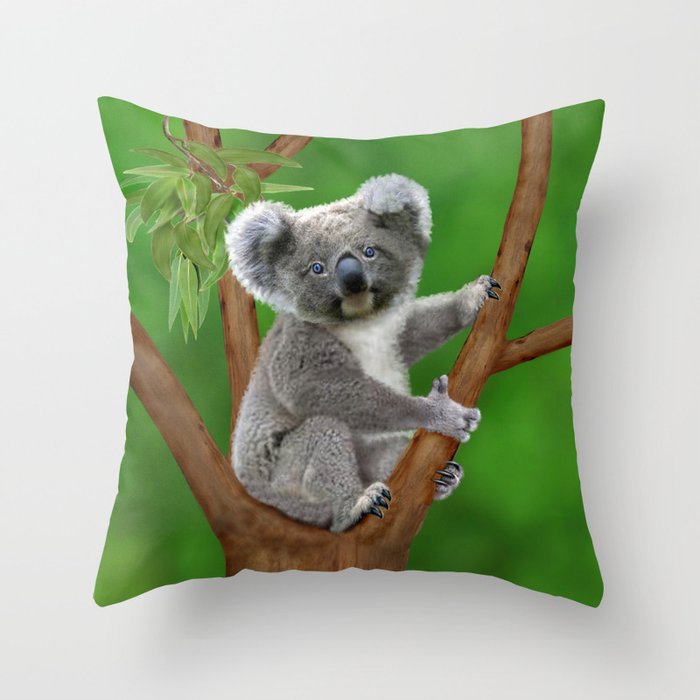 Koala top bear pillow
