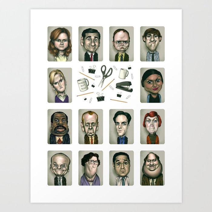 Caricature 1 14 Art Print