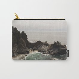 BIG SUR, CA WATERFALL AND COAST Carry-All Pouch | Nature, Digital 