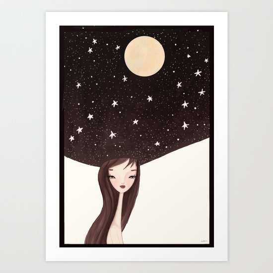 night hat Art Print