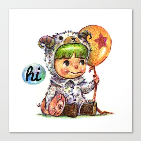 hi Canvas Print