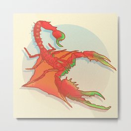 Flying scorpion Metal Print