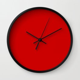 Bright red Wall Clock