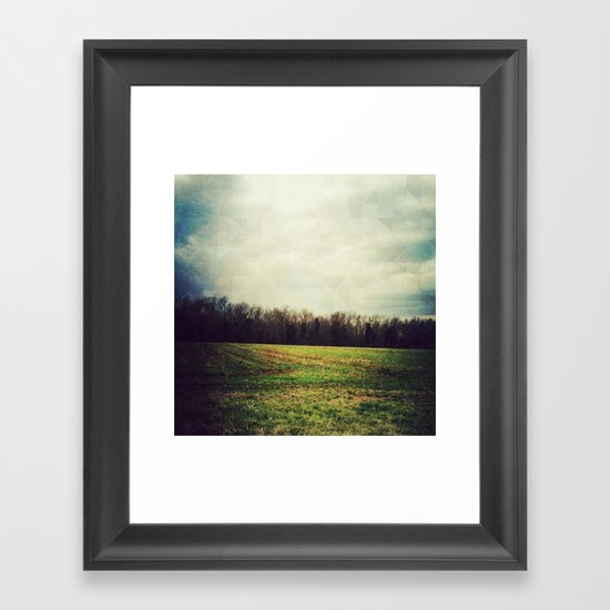 this old landscape Framed Art Print