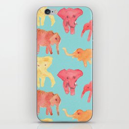 Elephant Pattern - Watercolour iPhone Skin