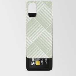 Green and White Square Mosaic Stripe Pattern Pairs Diamond Vogel 2022 Popular Color Balance 0748 Android Card Case